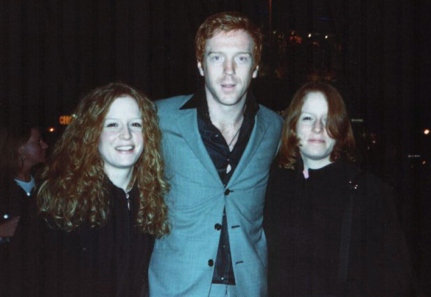 Jan. 27, 2003 - at the "Catch Me If You Can" London premiere. Damian: "oh look, we're all redheads, too".  Pic courtesy of Hannah!
