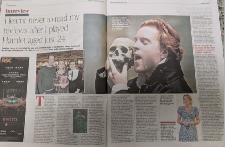 Damian Lewis Hasn’t Read His Reviews Since He Played Hamlet, Aged 24