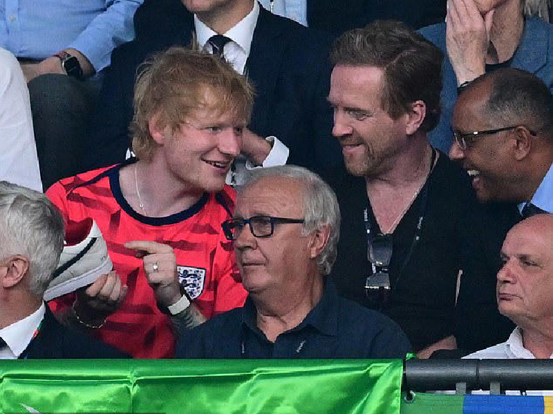 Damian Lewis Spotted at UEFA Euro Final