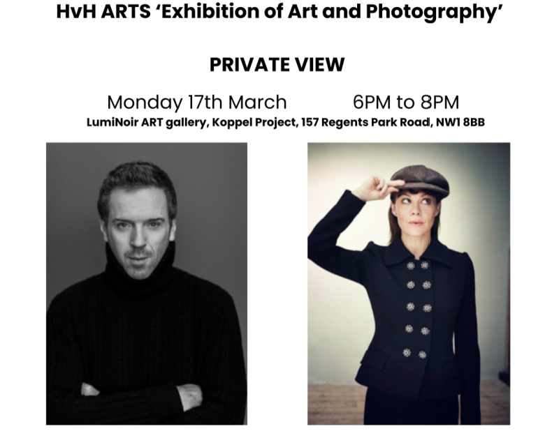 Damian Lewis to Host HvH Arts Exhibition and Private Viewing